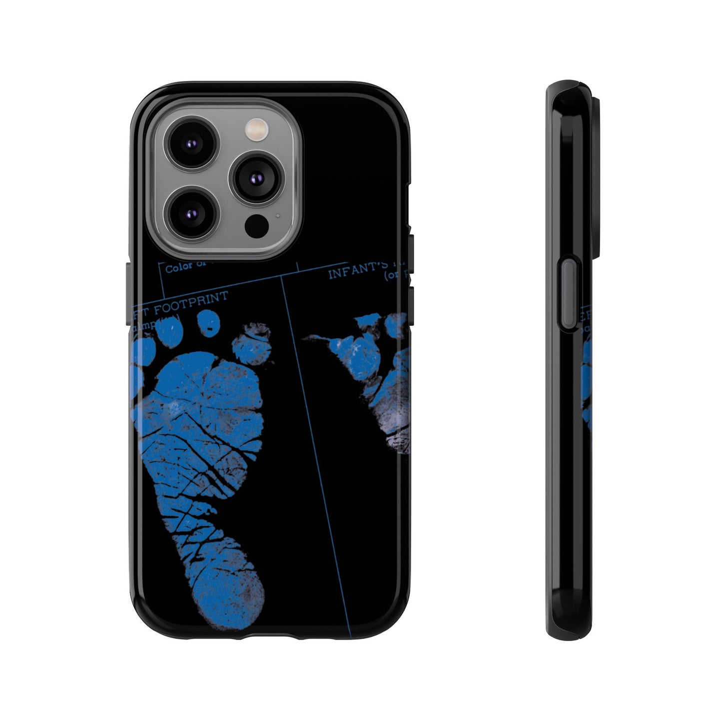Protective Phone Case – Mom’s Little Blue Footprints