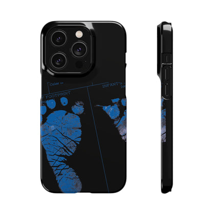 Snap Phone Case – Mom’s Little Blue Footprints