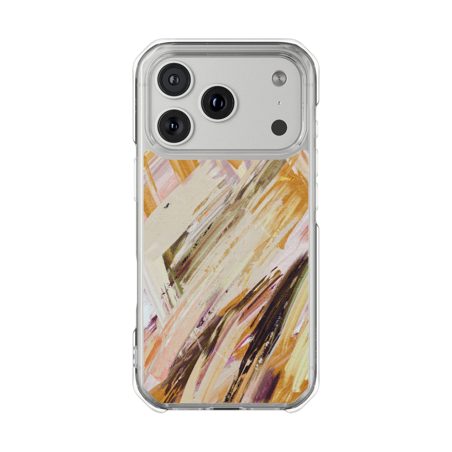 Clear Magnetic Phone Case – Brush & Bronze