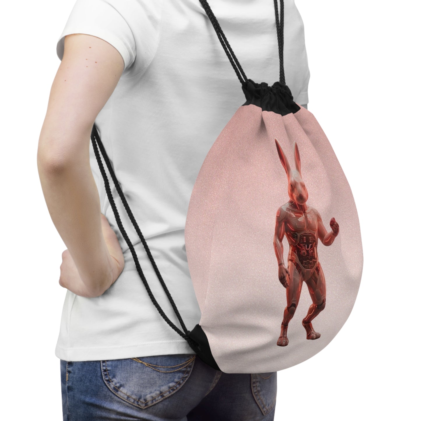 Drawstring Bag – Cyber Bunny
