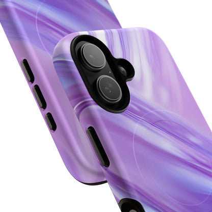 Protective Magnetic Phone Case – Lavender Wave