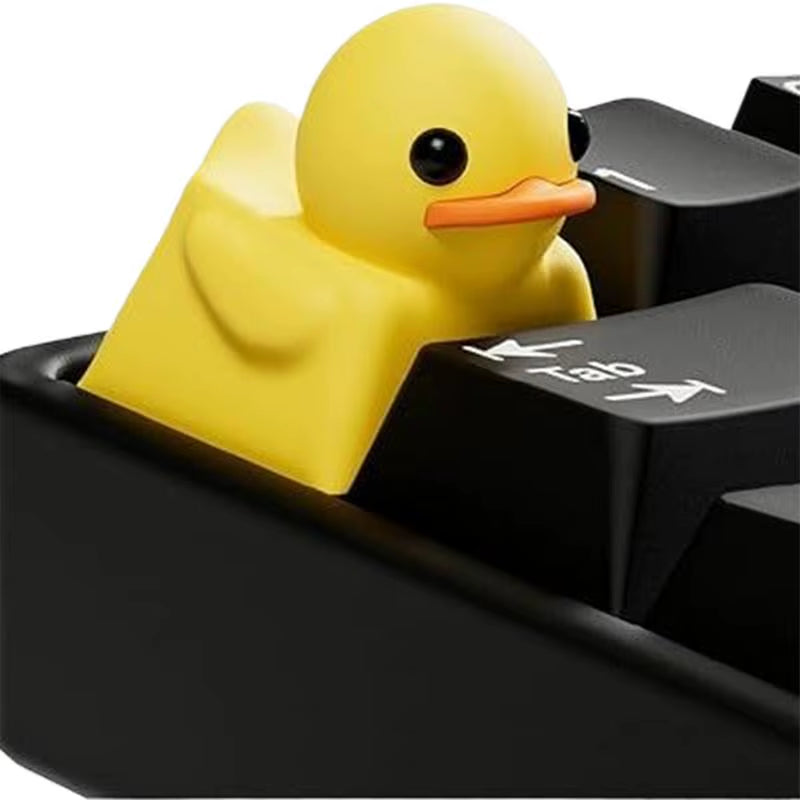 Cute Keyboard Key Caps Yellow Duck Keycaps Resin Single Cover Replacement Parts Cute Decor Game Accessories General Compatibilit
