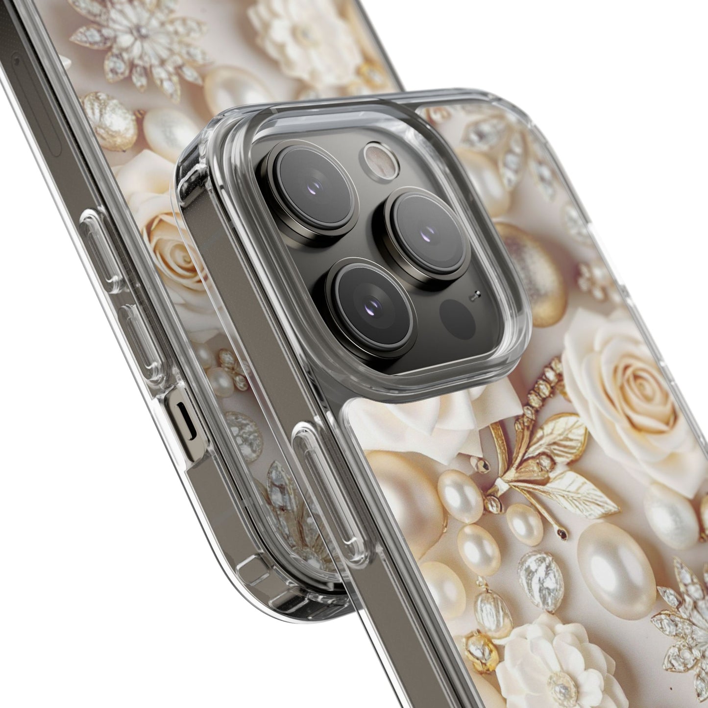 Clear Phone Case – Ivory Opulence