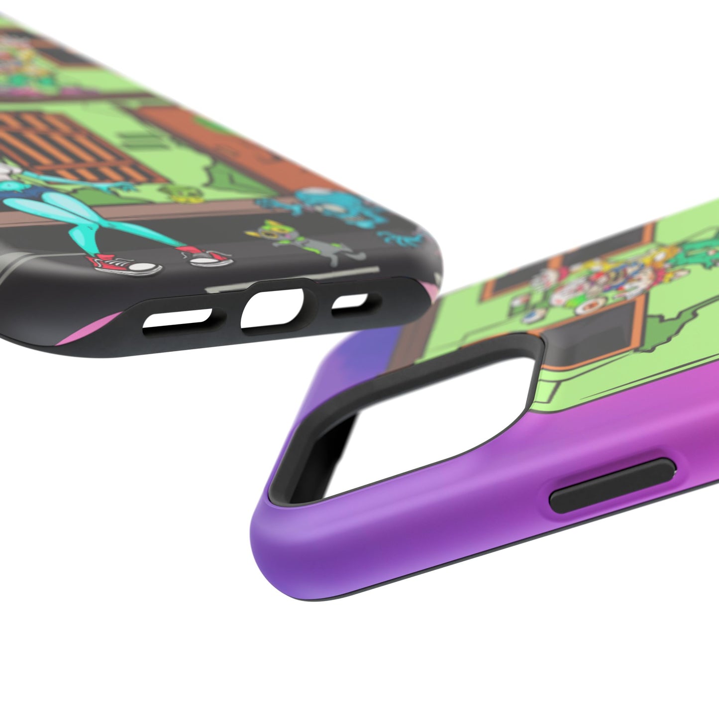 Zombie Arcade Phone Case — Colorful Cartoon Horror Impact-Resistant iPhone Cover