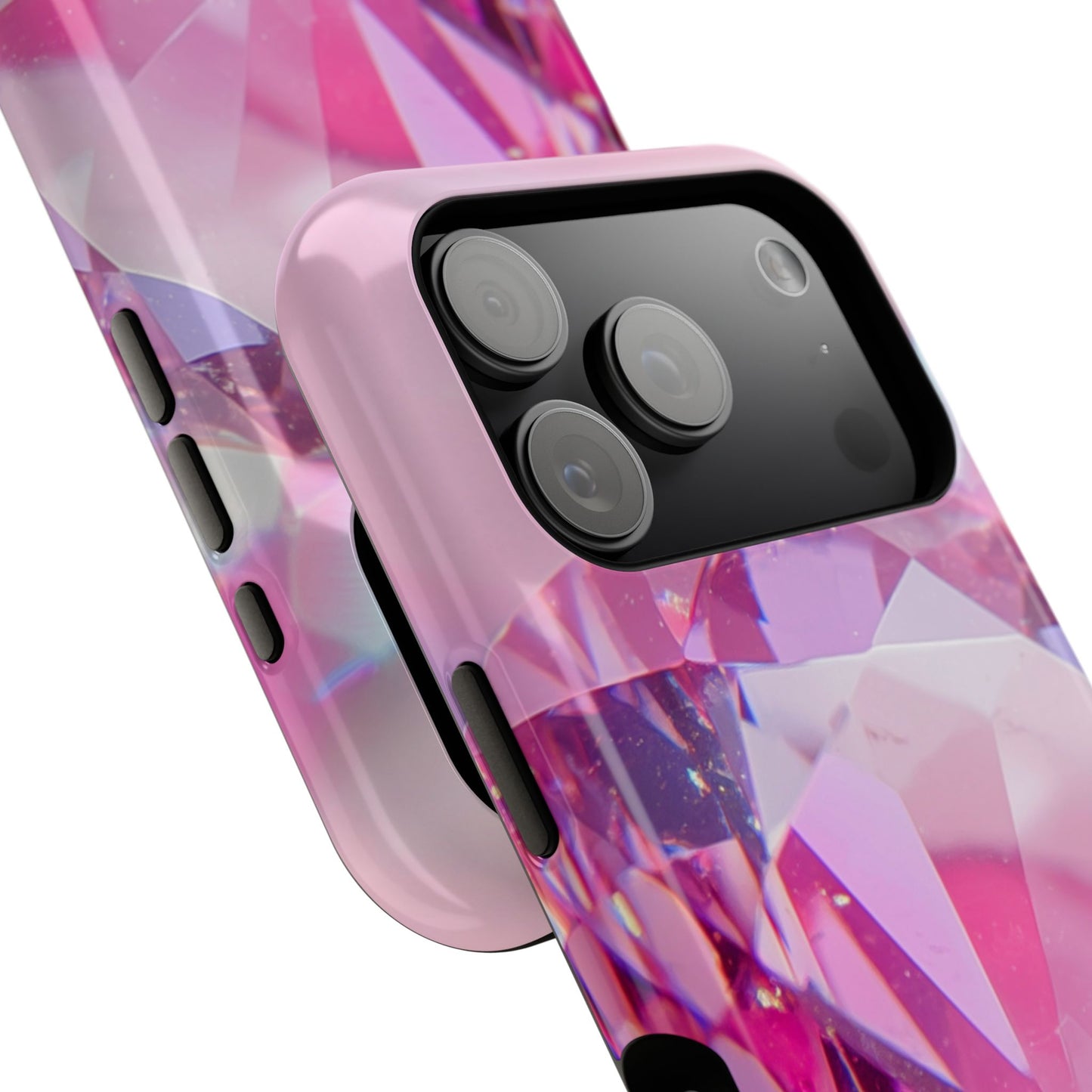 Impact-Resistant Phone Case – Pink Ice