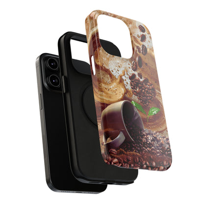 Impact-Resistant Phone Case – Love at First Sip – Compatible with iPhone 11–17 & Samsung Galaxy S22–S26 Series