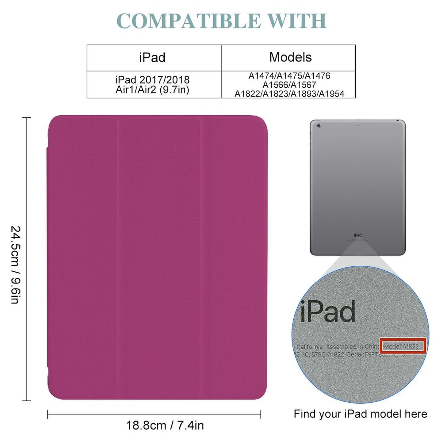 Tablet Case with Pencil Holder – Orchard Plum