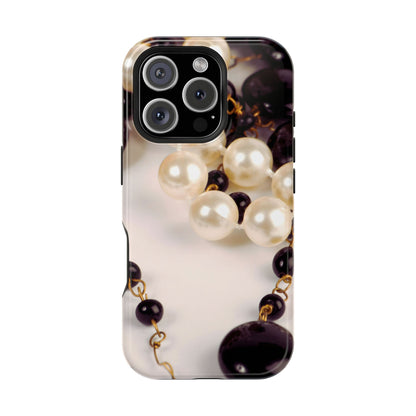 Wireless-Charging Compatible Case – Noir Pearl