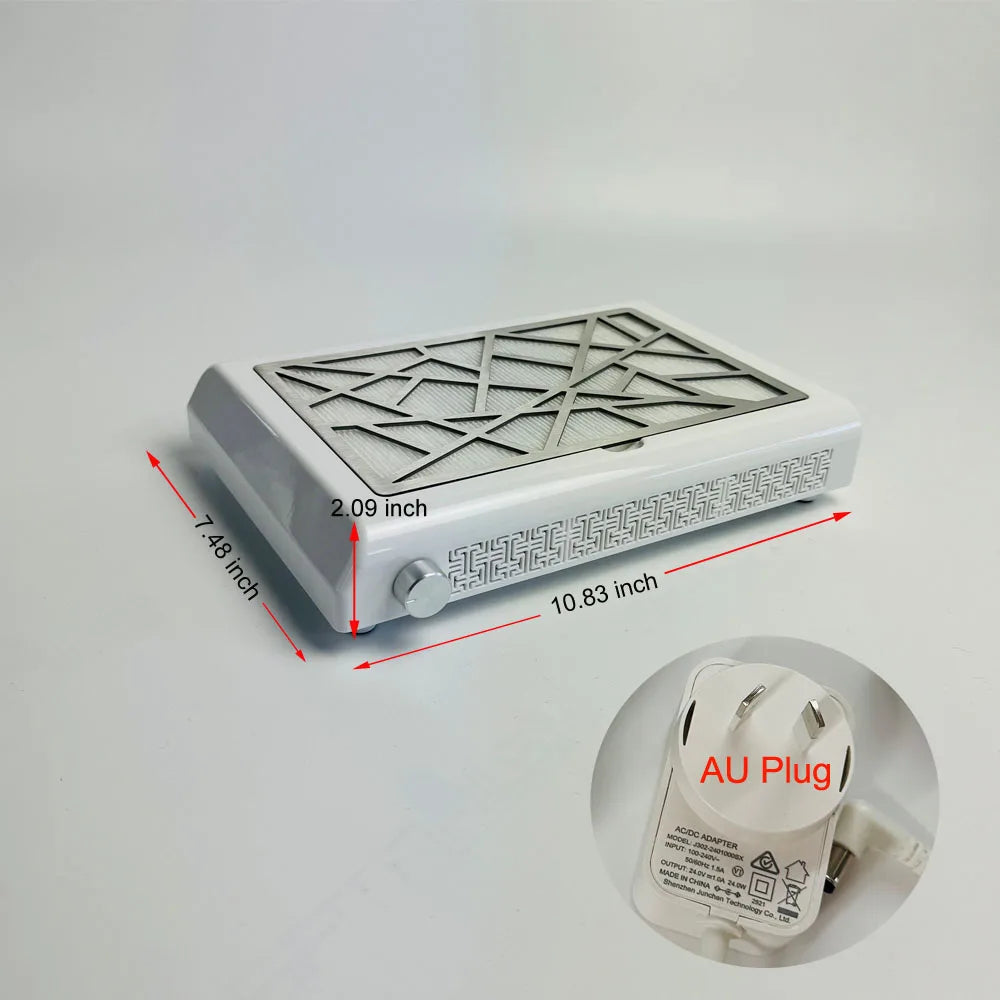 Professional Nail Dust Collector Extractor Fan Vacuum Cleaner for Manicure
