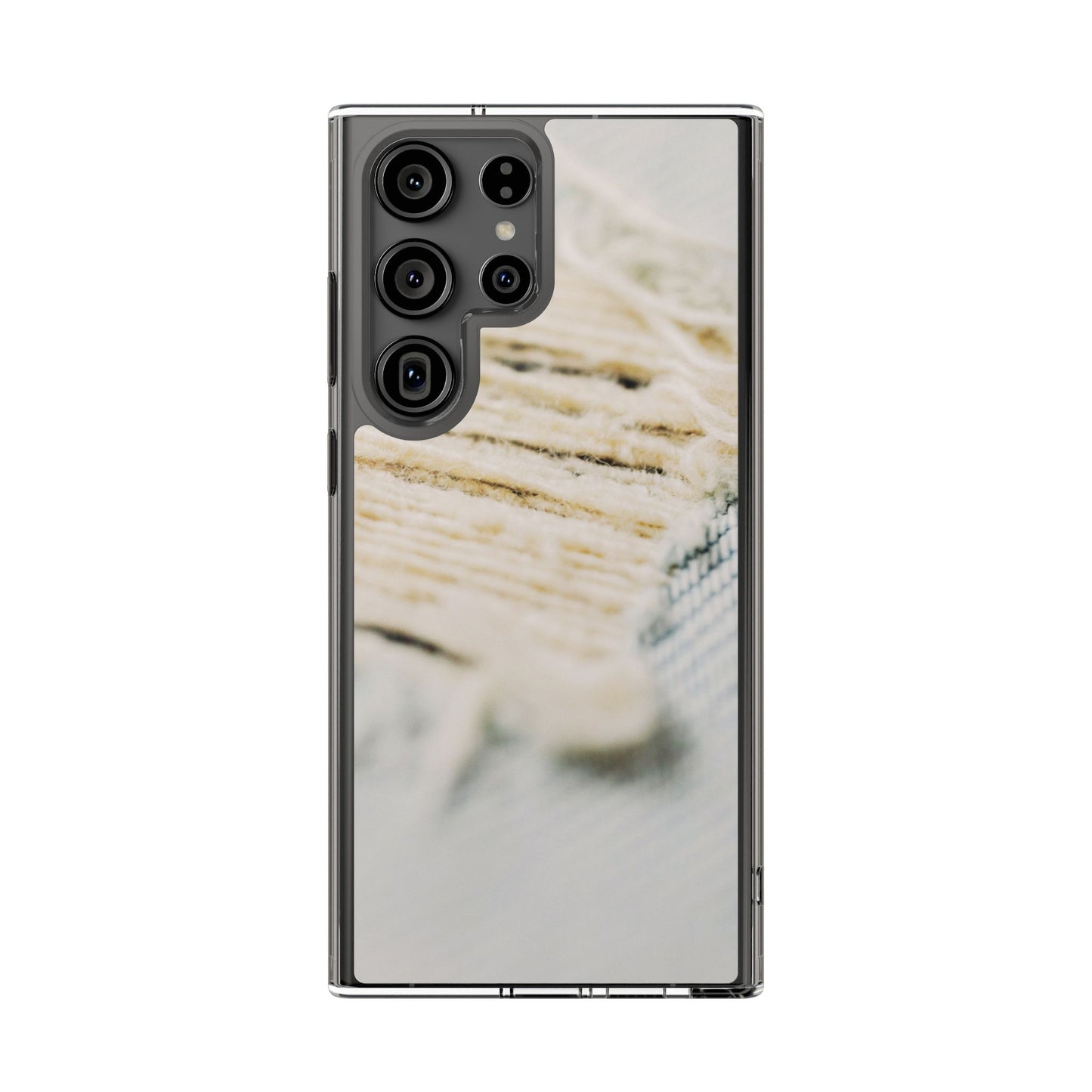 Clear Phone Case – Woven Warmth