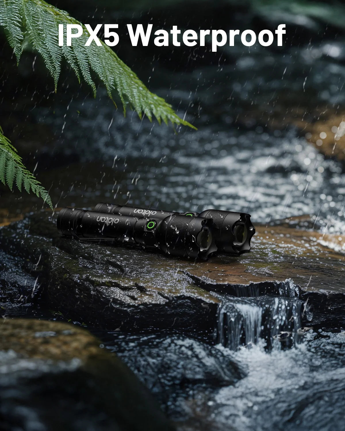 Rechargeable Flashlights with High Lumens, Mini Metal Flashlights for Outdoor,2 Pack (Black)