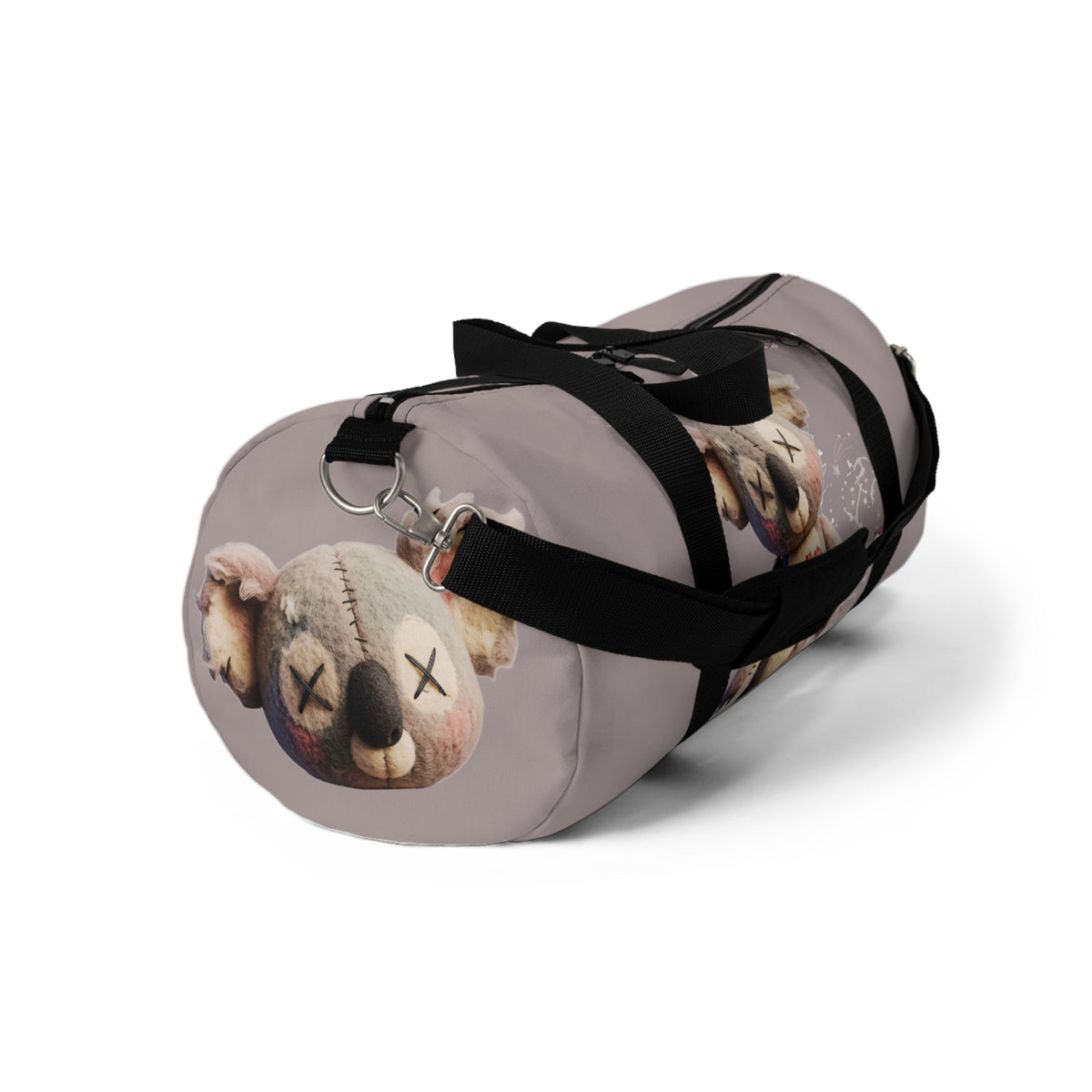 Cute Distressed Teddy Duffel Bag – Plush Heart Travel Gym Bag