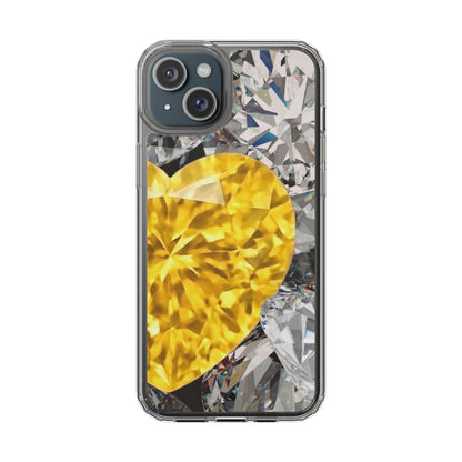 Clear Phone Case – Heart of Gold
