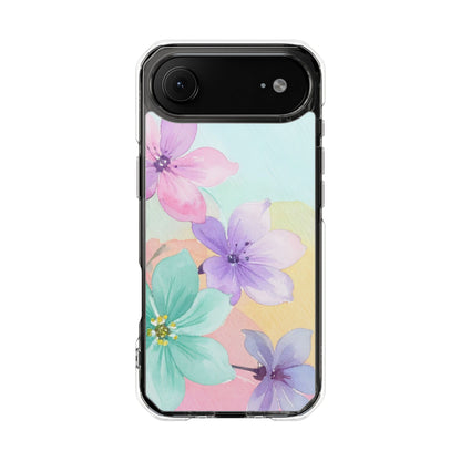 Clear Magnetic Phone Case – Water Petal