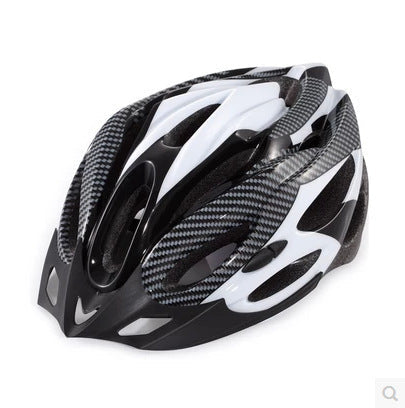 Carbon Skull Mountain Bike Helmet - EPS Construction, Ventilated, Adjustable Fit, Unisex