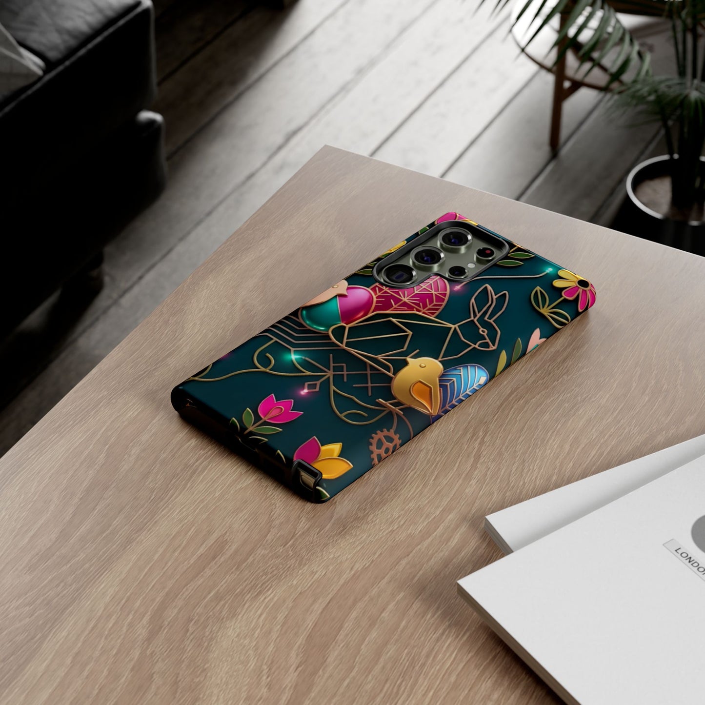 Protective Phone Case – Jeweled Garden