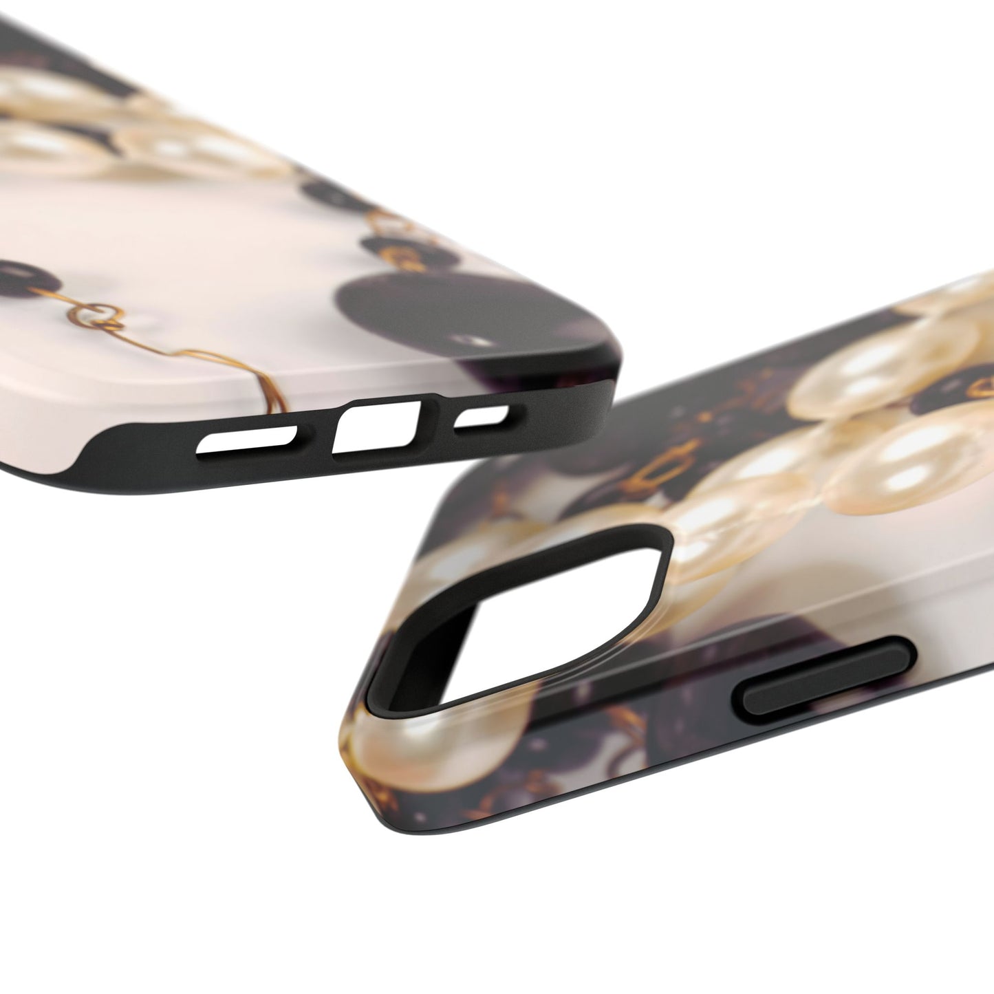 Impact-Resistant Phone Case – Noir Pearl