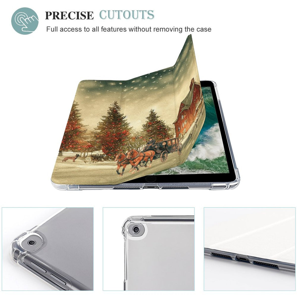 Tablet Case with Pencil Holder – Home for Christmas