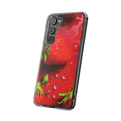Clear Phone Case – Strawberry Drip