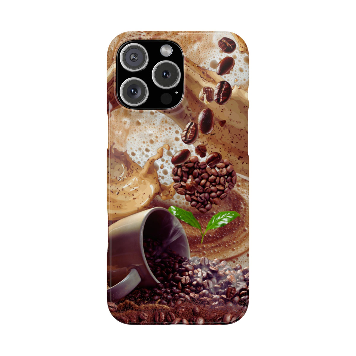 Slim Phone Case – Love at First Sip – Compatible with iPhone 11–17 Series