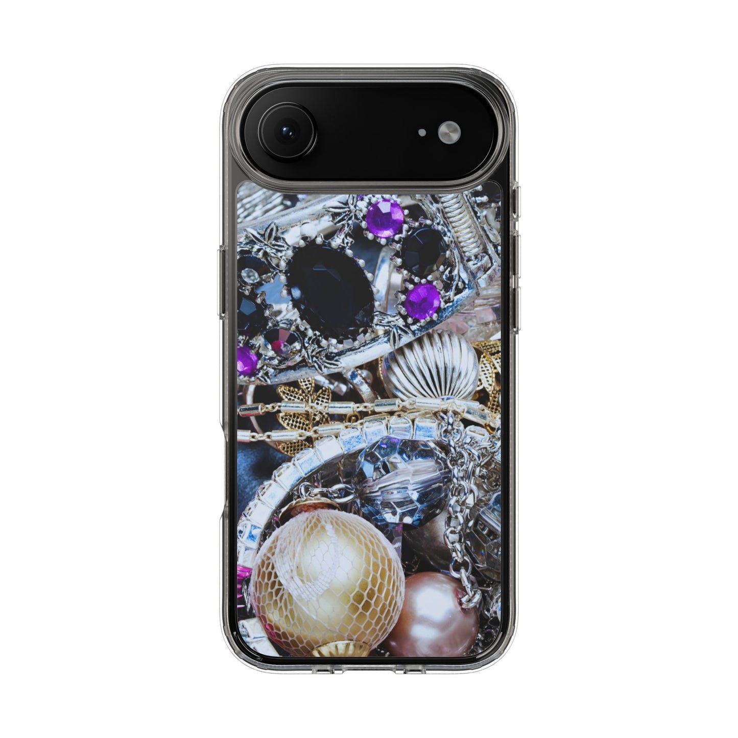 Clear Phone Case – Chrome Jewel