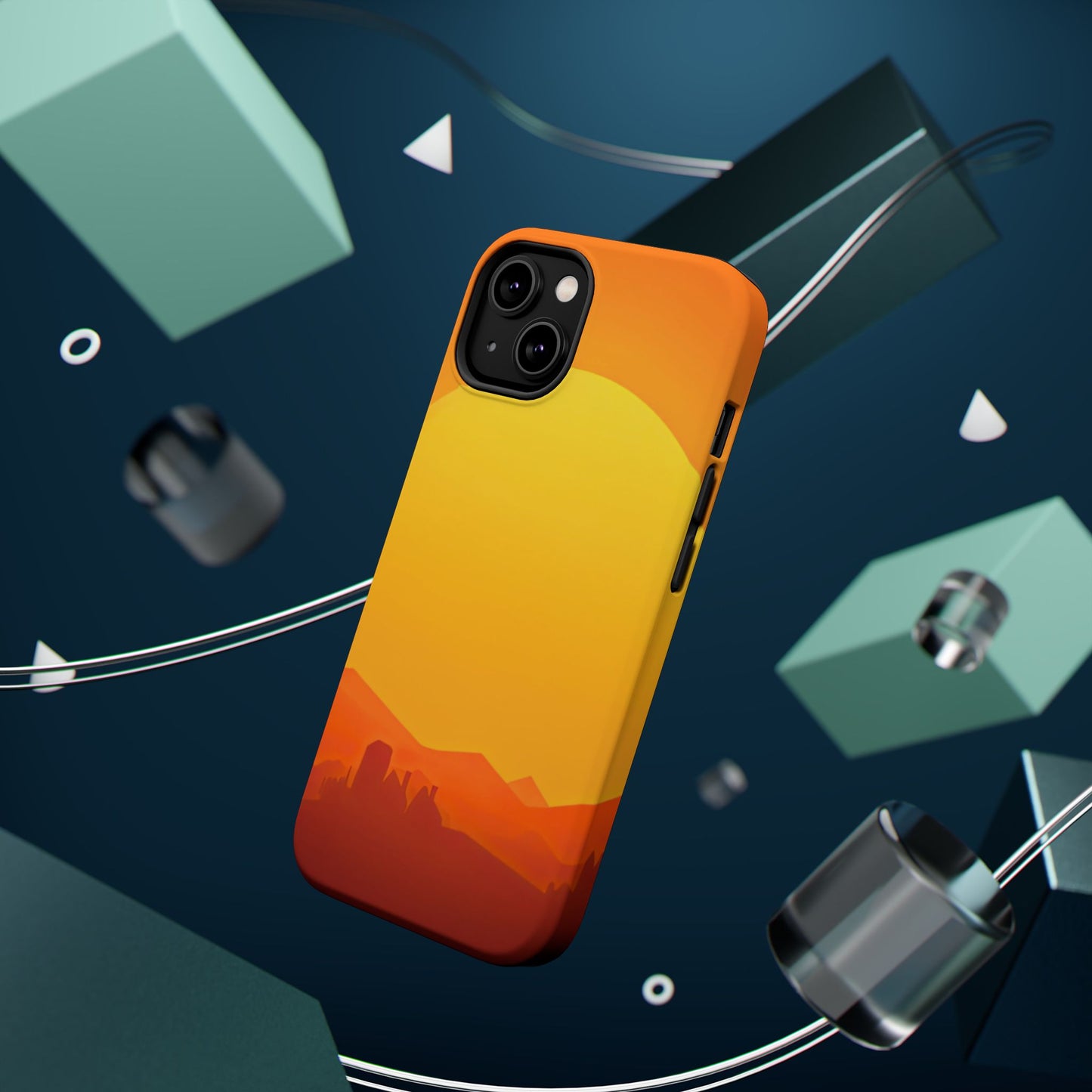 Wireless-Charging Compatible Case – Desert Sunrise