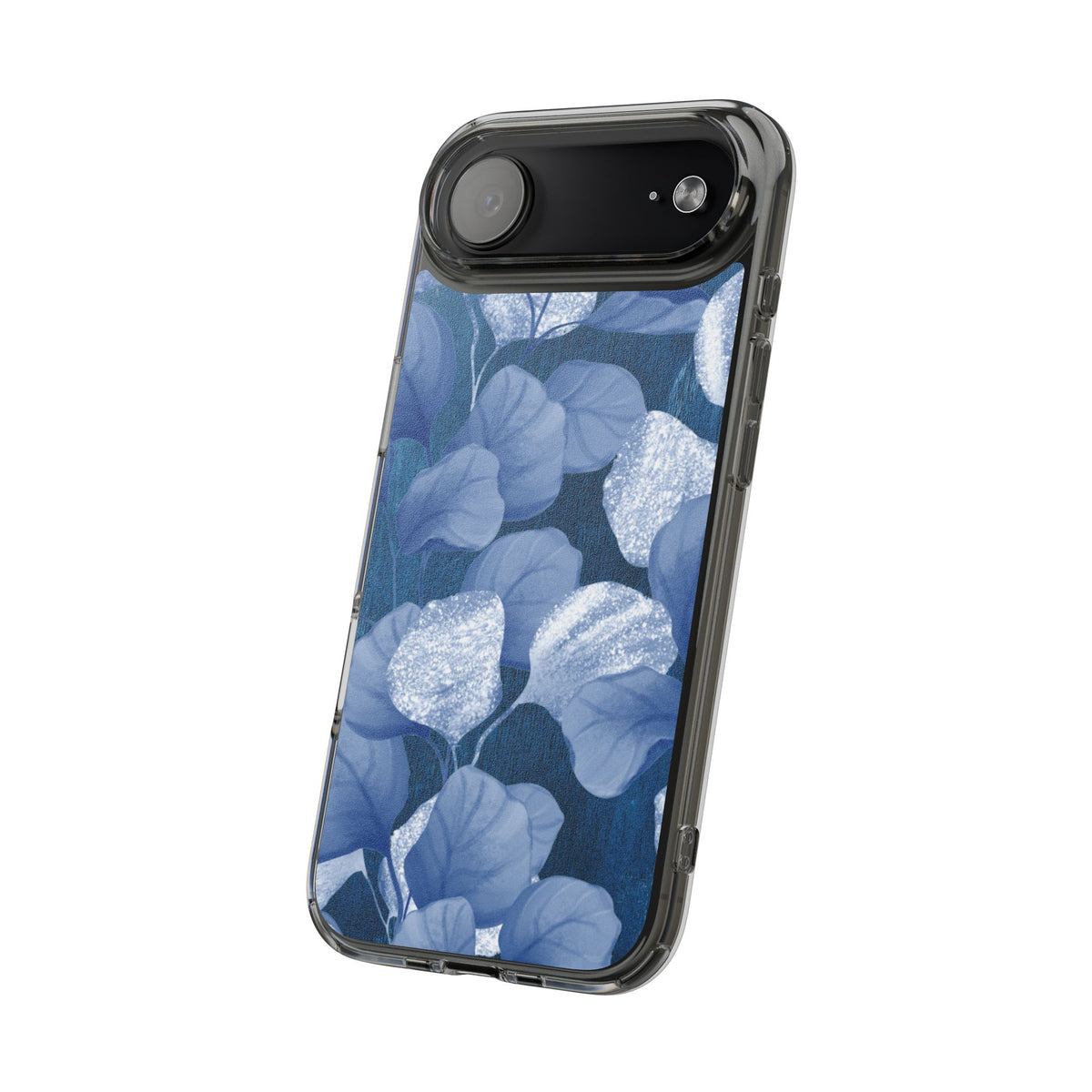 Clear Phone Case – October Blues – Compatible with iPhone 13–17 & Samsung Galaxy S25–S26 Series