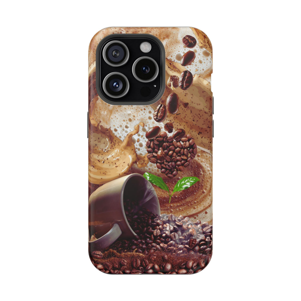 Impact-Resistant Phone Case – Love at First Sip – Compatible with iPhone 11–17 & Samsung Galaxy S22–S26 Series