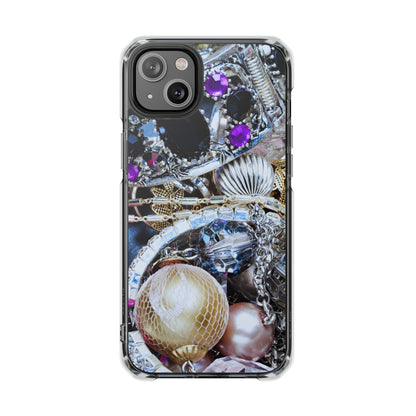 Clear Magnetic Phone Case – Chrome Jewel