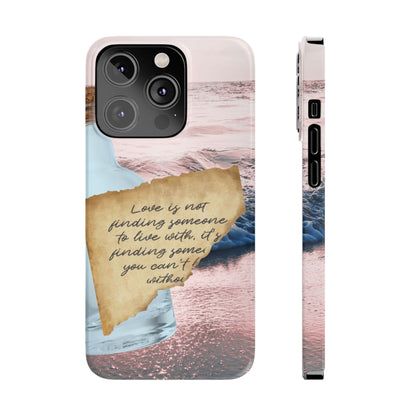Slim Phone Case – Written in the Tide