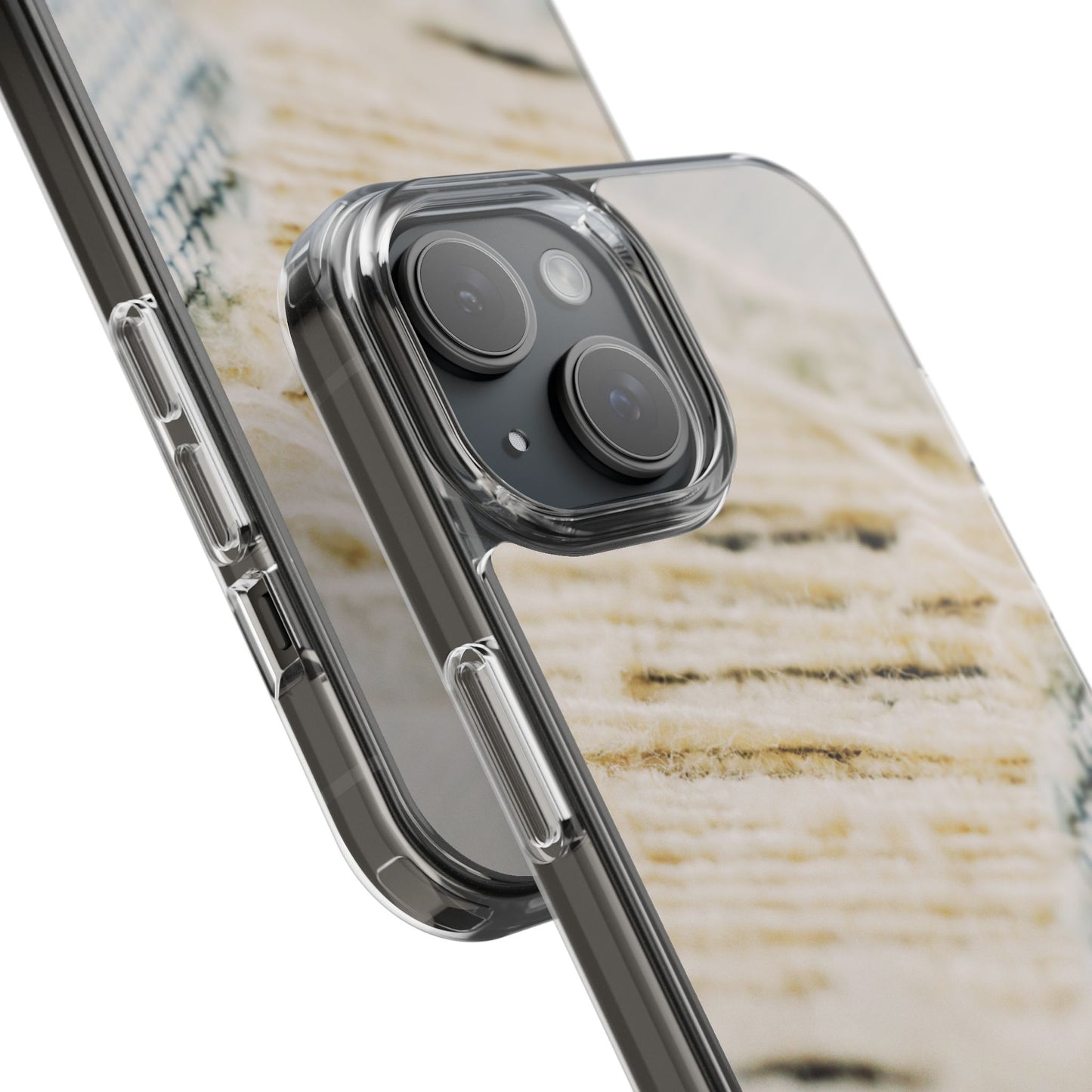 Clear Phone Case – Woven Warmth