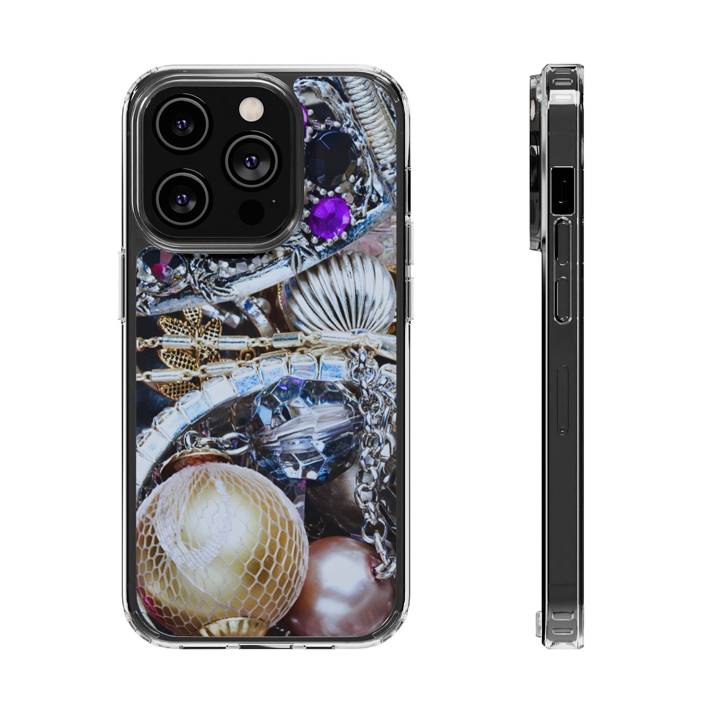 Clear Phone Case – Chrome Jewel