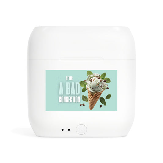 Wireless Earbuds – Never a Bad Connection Mint Ice Cream