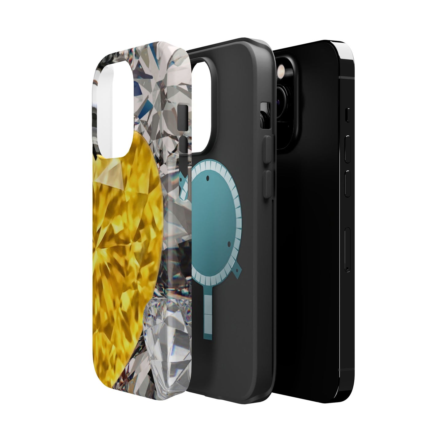 Wireless-Charging Compatible Case – Heart of Gold