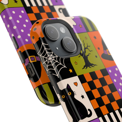 Impact-Resistant Phone Case – Spooky Patchwork