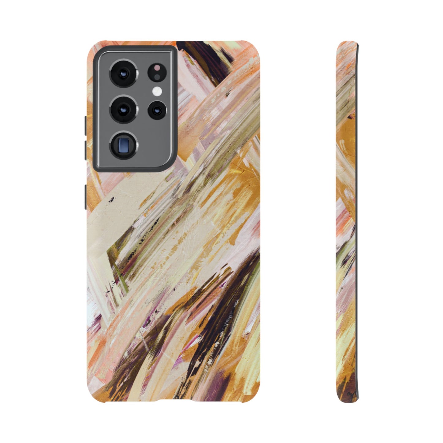 Protective Phone Case – Brush & Bronze