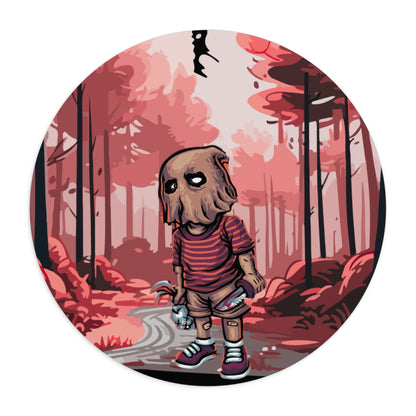 Round Mouse Pad – Wrong Turn