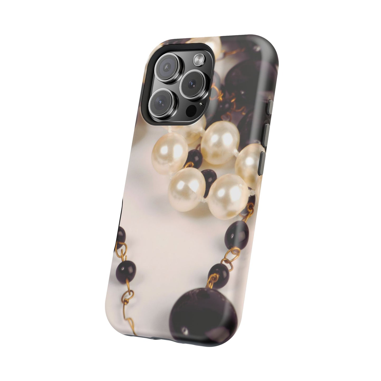 Wireless-Charging Compatible Case – Noir Pearl