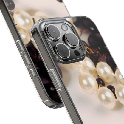 Clear Phone Case – Noir Pearl