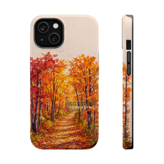 Wireless-Charging Compatible Case – Autumn Remembered – Compatible with iPhone 13–17 & Samsung Galaxy S25–S26 Series