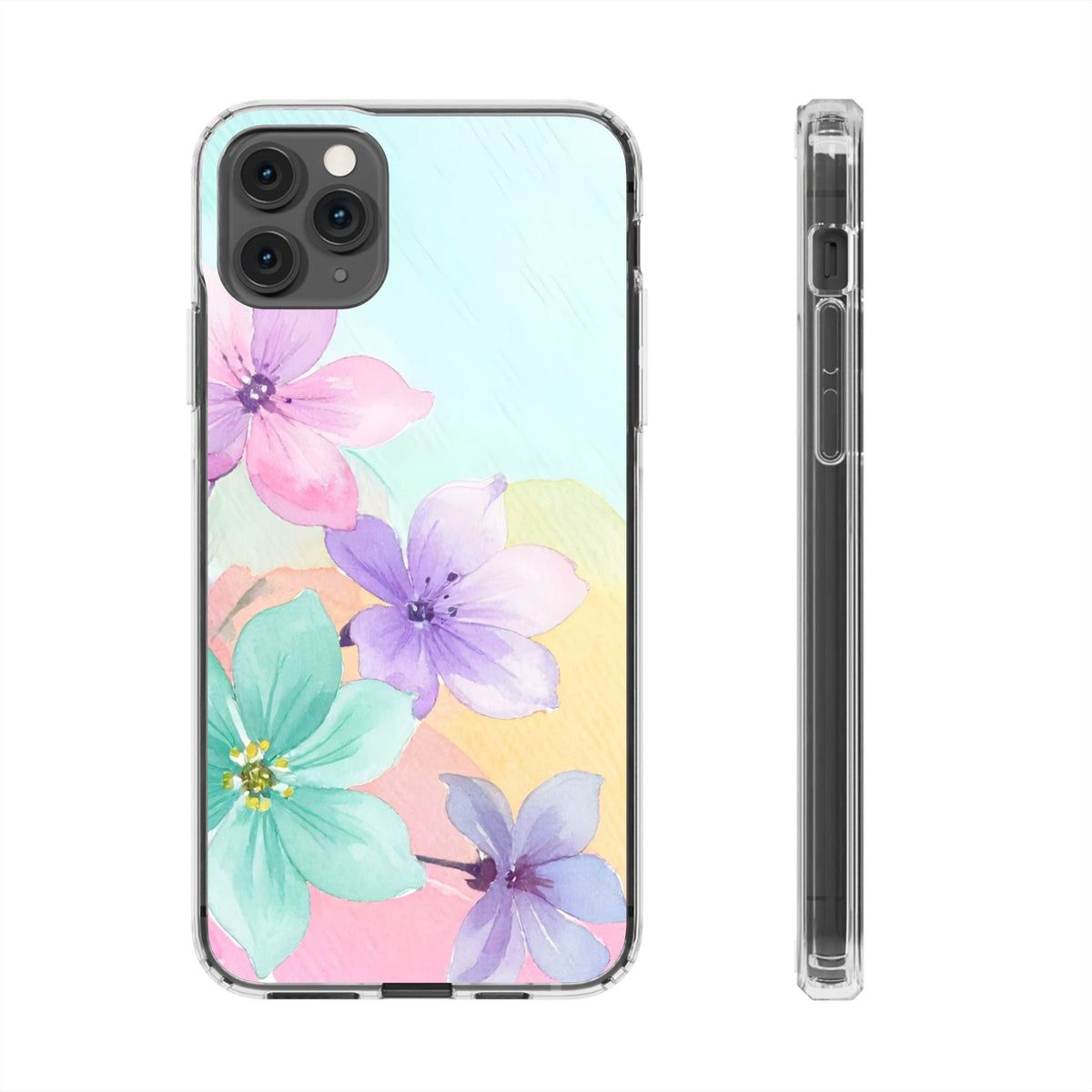 Clear Phone Case – Water Petal