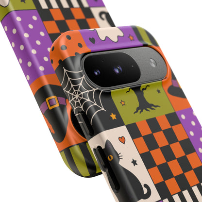 Protective Phone Case – Spooky Patchwork