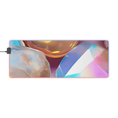 Gaming LED Desk Mat – Glass Candy