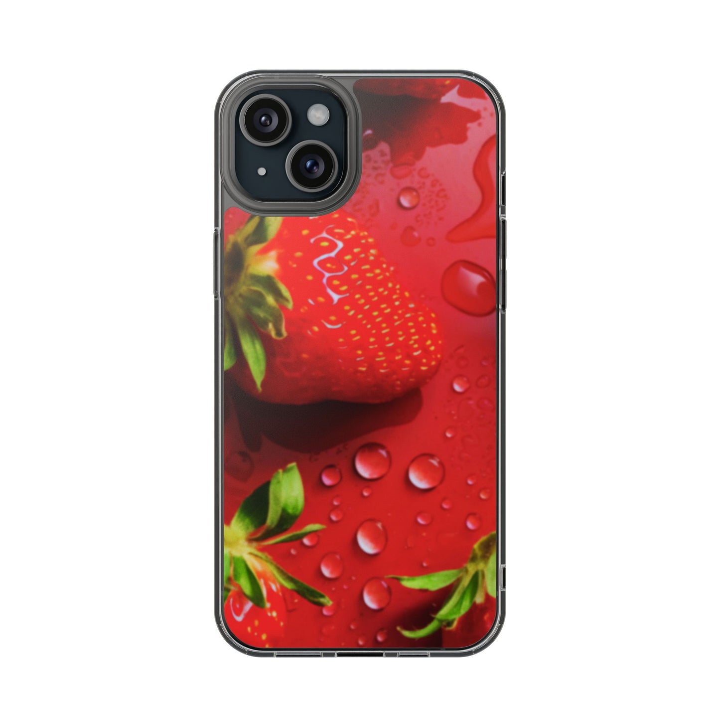 Clear Phone Case – Strawberry Drip
