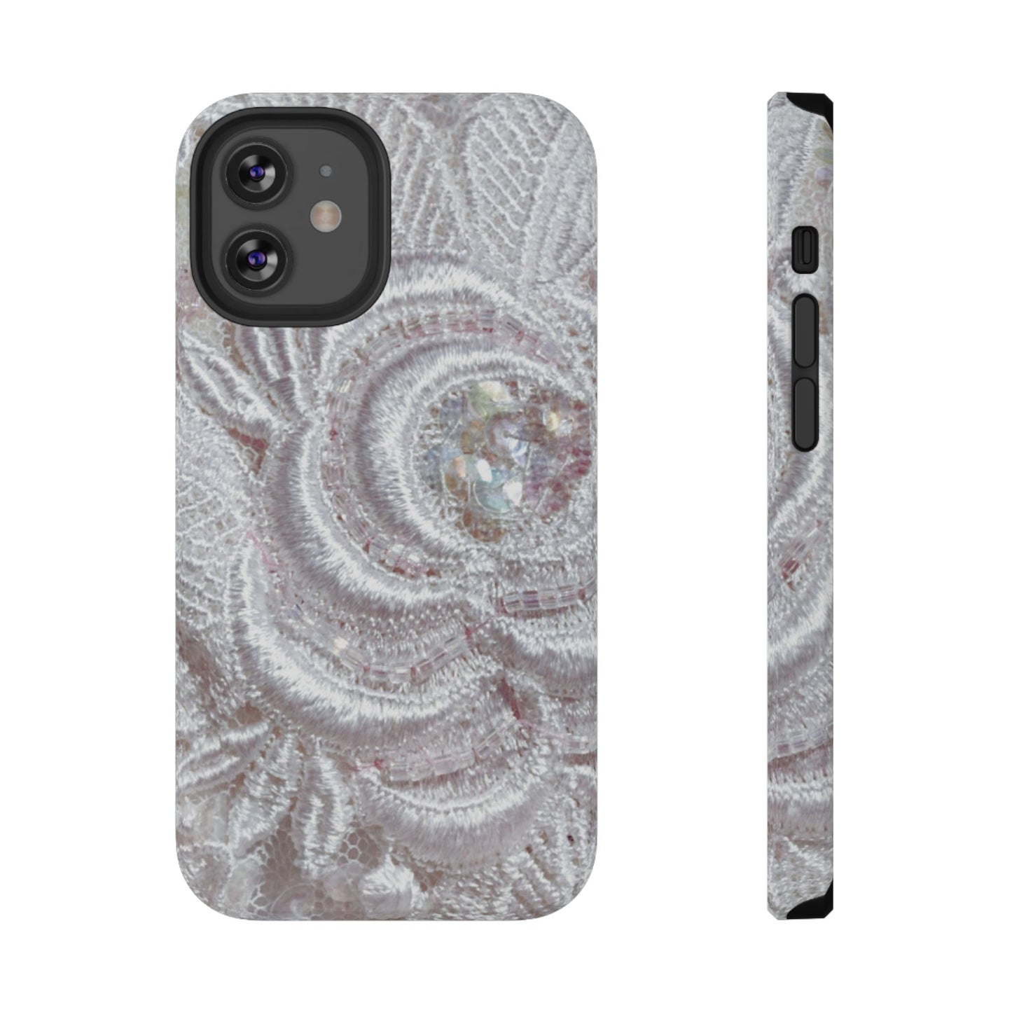 Impact-Resistant Phone Case – Lace Veil
