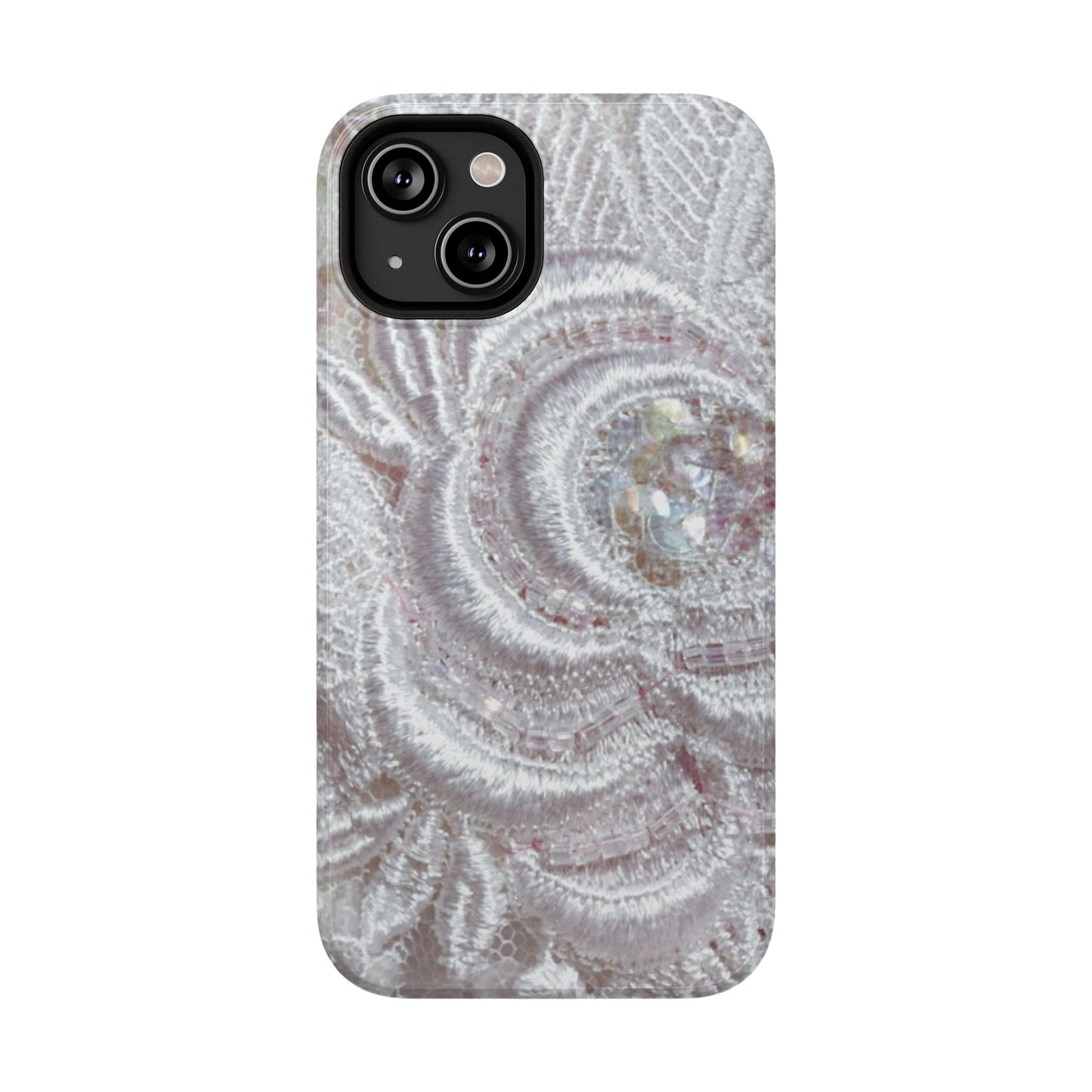 Impact-Resistant Phone Case – Lace Veil
