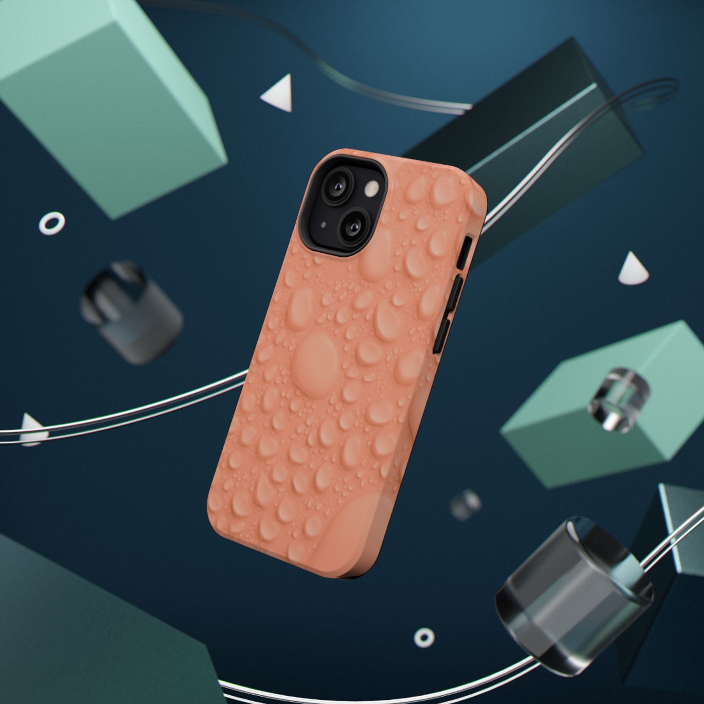 Impact-Resistant Phone Case – Apricot Rain