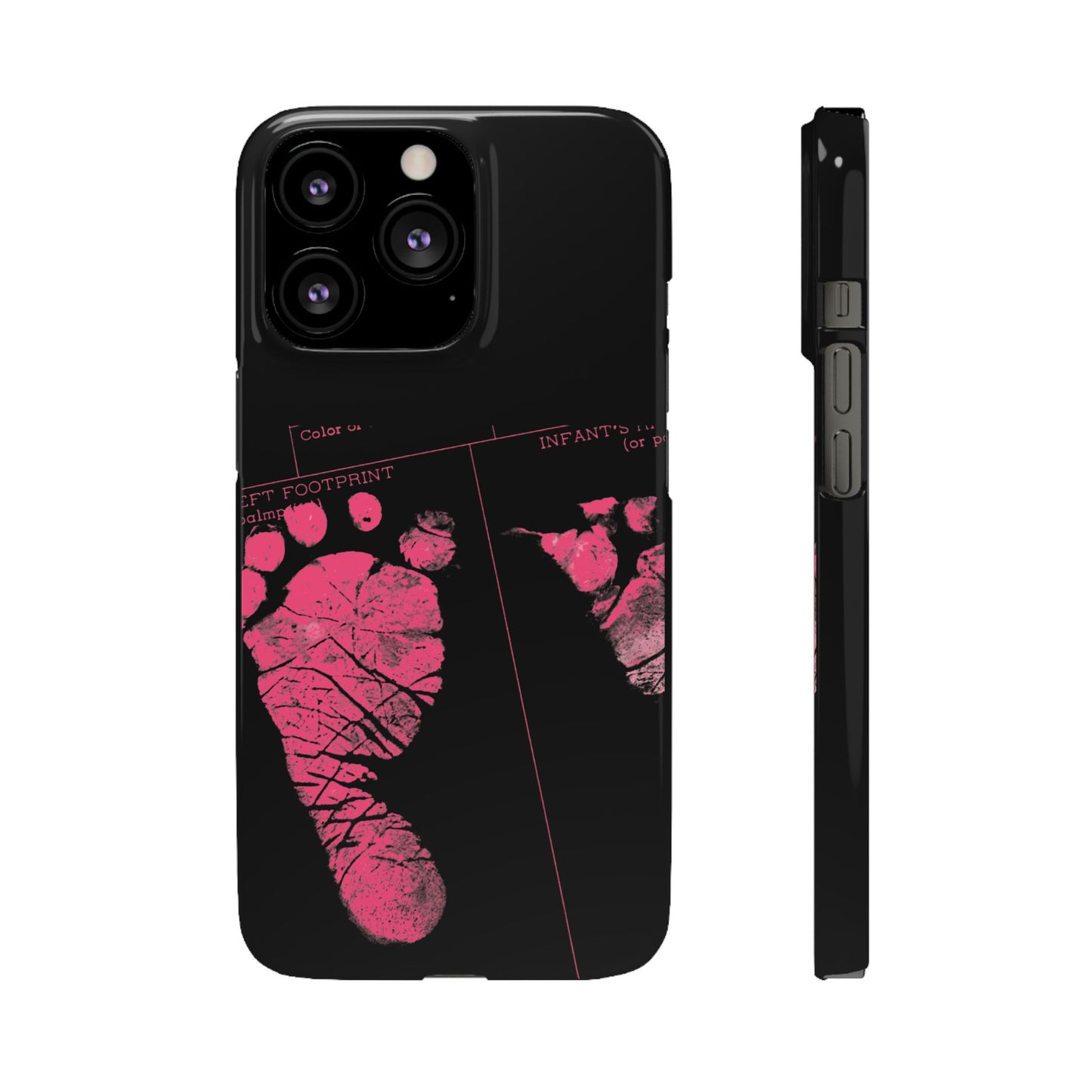 Snap Phone Case – Mom’s Little Pink Footprints