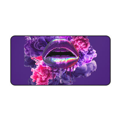 Neoprene Desk Mat – Purple Haze Lips