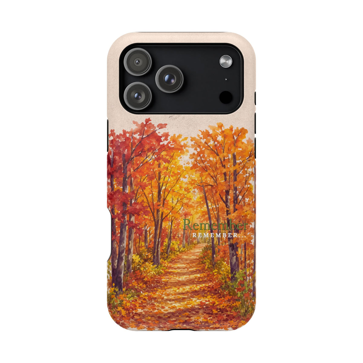 Wireless-Charging Compatible Case – Autumn Remembered – Compatible with iPhone 13–17 & Samsung Galaxy S25–S26 Series